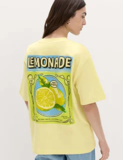 Pure Cotton Graphic Oversized T-Shirt