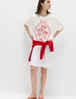 Pure Cotton Graphic Oversized T-Shirt