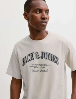 Pure Cotton Graphic Slogan T-Shirt