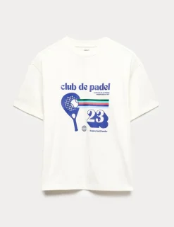 Pure Cotton Graphic T-Shirt (6-16 Yrs)