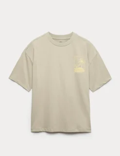 Pure Cotton Graphic T-Shirt (6-16 Yrs)