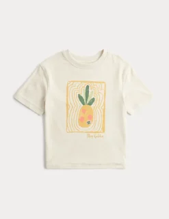Pure Cotton Graphic T-Shirt (2-8 Yrs)