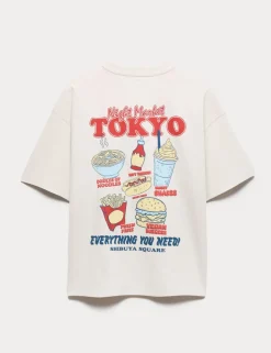 Pure Cotton Graphic T-Shirt (6-16 Yrs)
