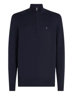 Pure Cotton Half Zip Jumper