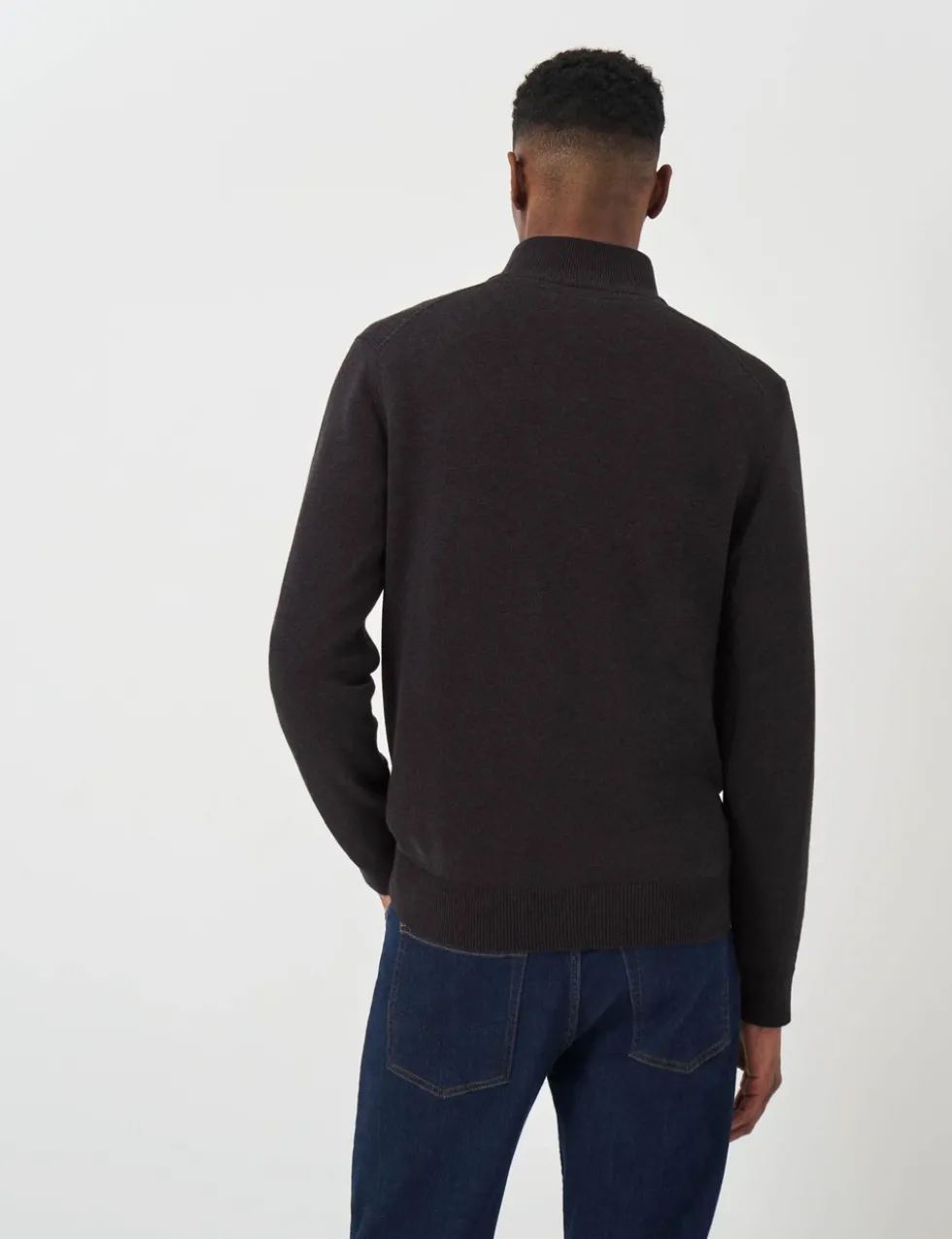 Pure Cotton Half Zip Jumper