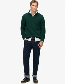 Pure Cotton Half Zip Jumper
