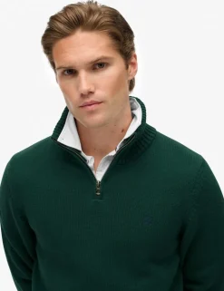 Pure Cotton Half Zip Jumper