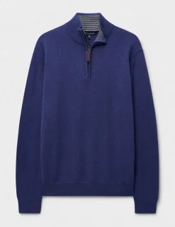 Pure Cotton Half Zip Jumper