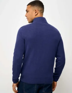 Pure Cotton Half Zip Jumper