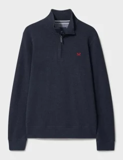 Pure Cotton Half Zip Jumper