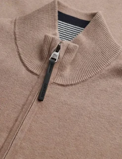 Pure Cotton Half Zip Jumper