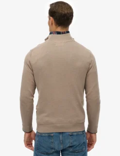 Pure Cotton Half Zip Jumper
