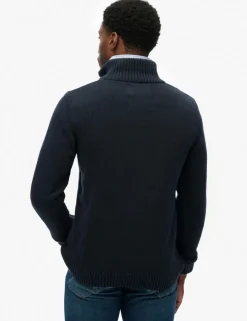 Pure Cotton Half Zip Jumper