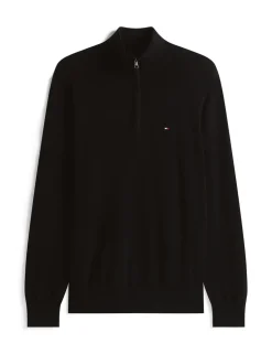 Pure Cotton Half Zip Jumper