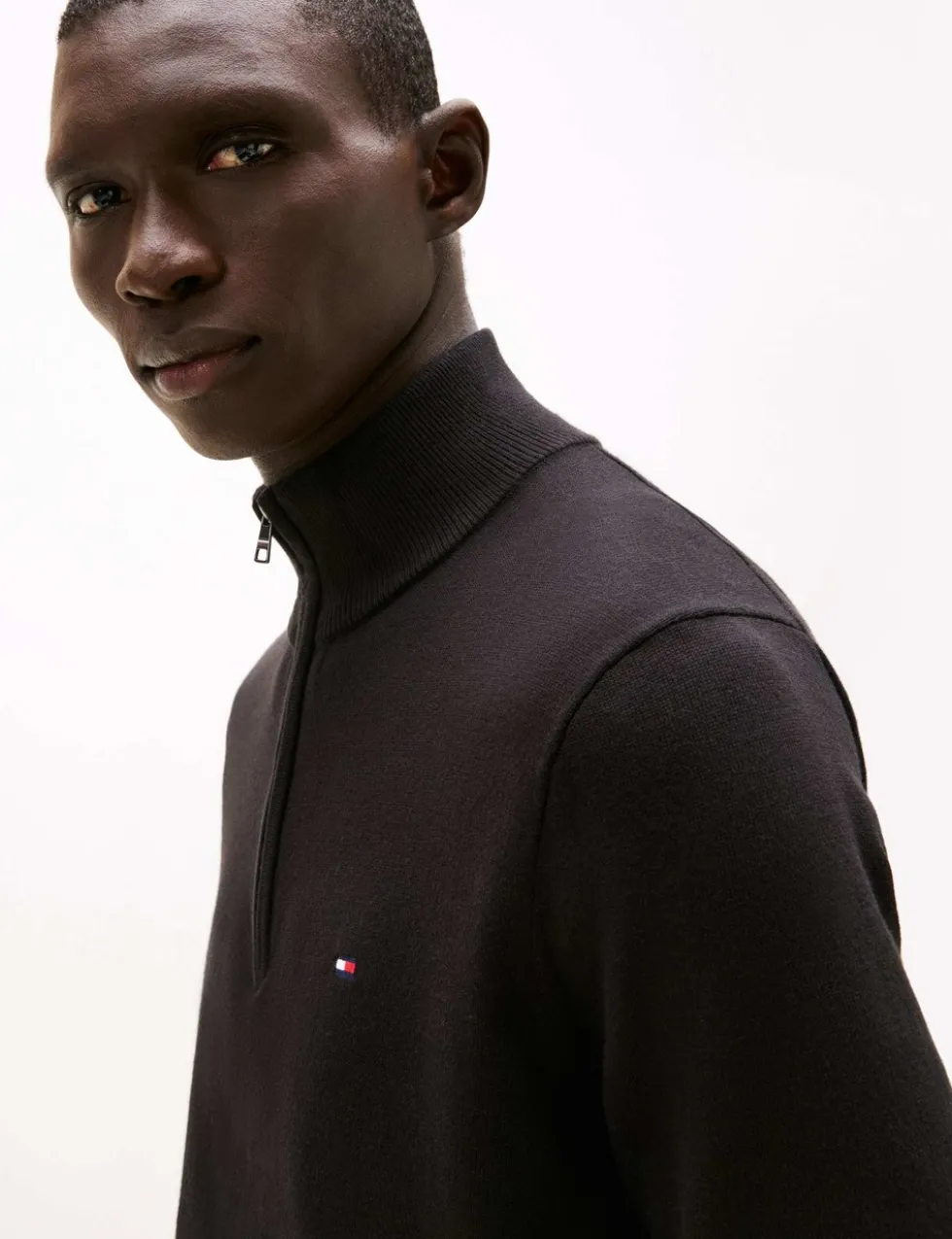 Pure Cotton Half Zip Jumper