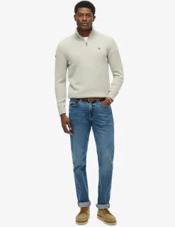 Pure Cotton Half Zip Jumper
