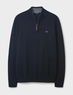 Pure Cotton Half Zip Jumper