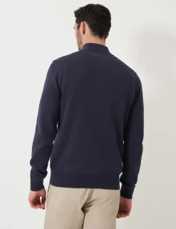 Pure Cotton Half Zip Jumper