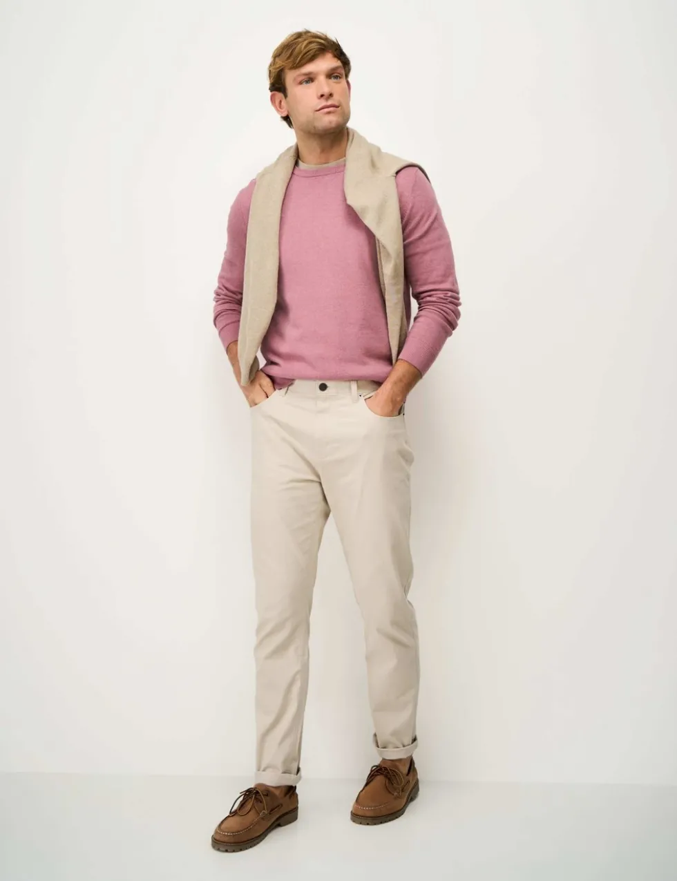 Pure Cotton Half Zip Long Sleeve Jumper