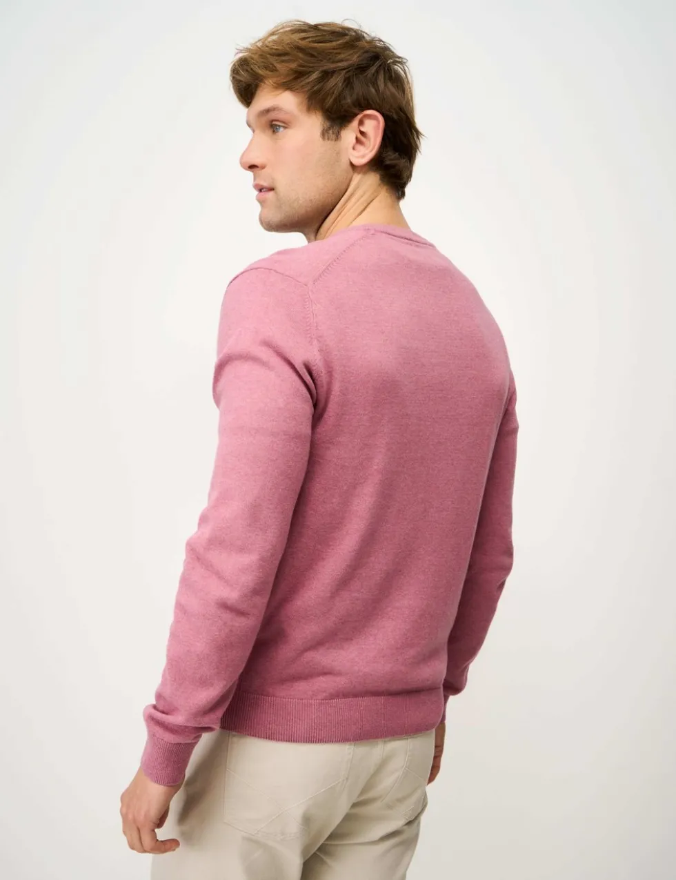 Pure Cotton Half Zip Long Sleeve Jumper