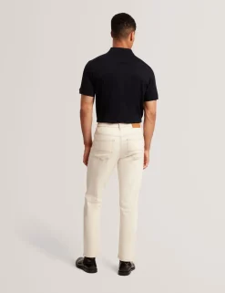 Pure Cotton Half Zip Polo Shirt