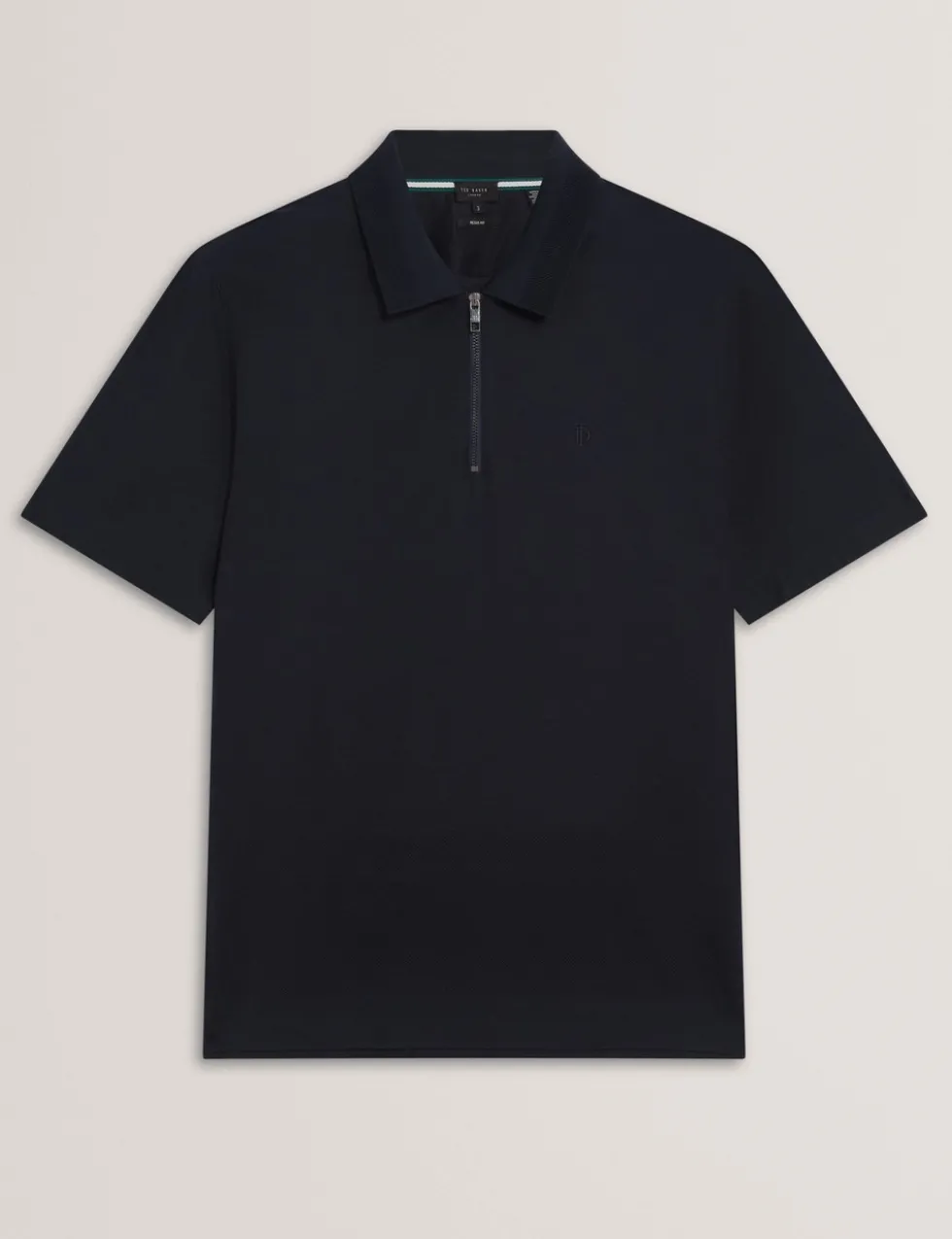 Pure Cotton Half Zip Polo Shirt