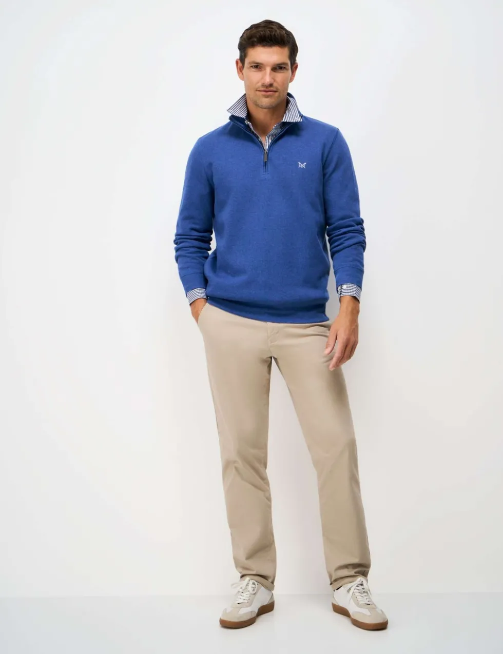 Pure Cotton Half Zip Sweatshirt