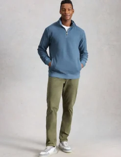 Pure Cotton Half Zip Sweatshirt