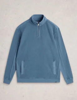 Pure Cotton Half Zip Sweatshirt