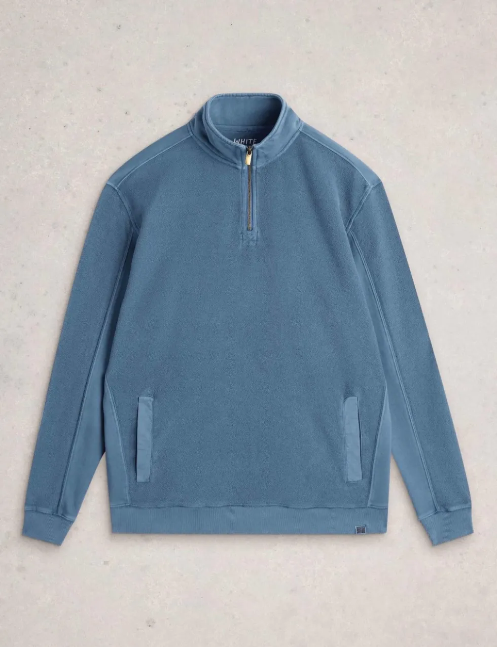 Pure Cotton Half Zip Sweatshirt