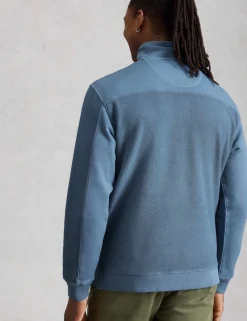 Pure Cotton Half Zip Sweatshirt