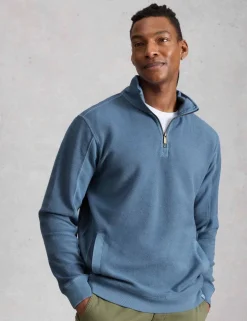 Pure Cotton Half Zip Sweatshirt