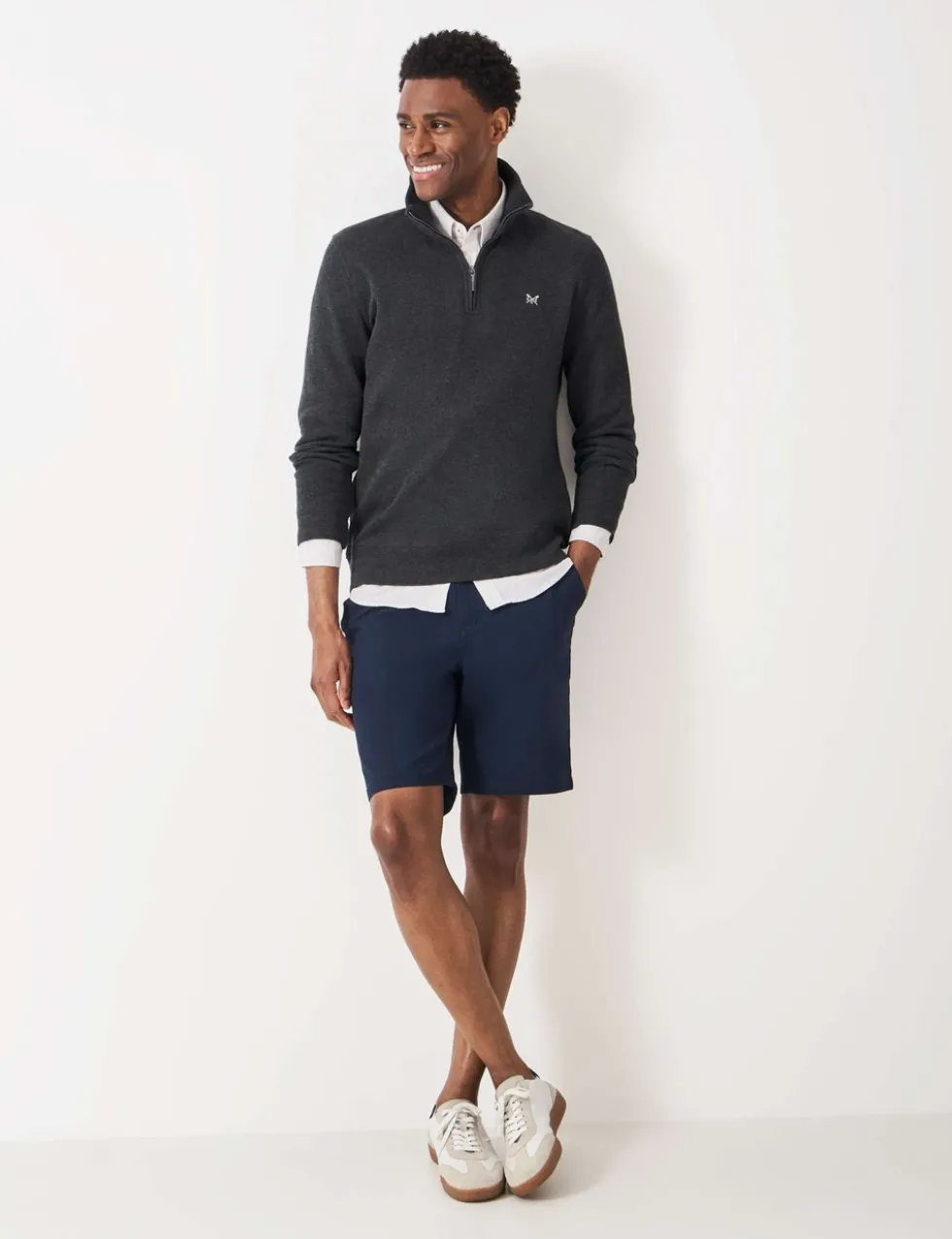 Pure Cotton Half Zip Sweatshirt