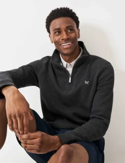 Pure Cotton Half Zip Sweatshirt