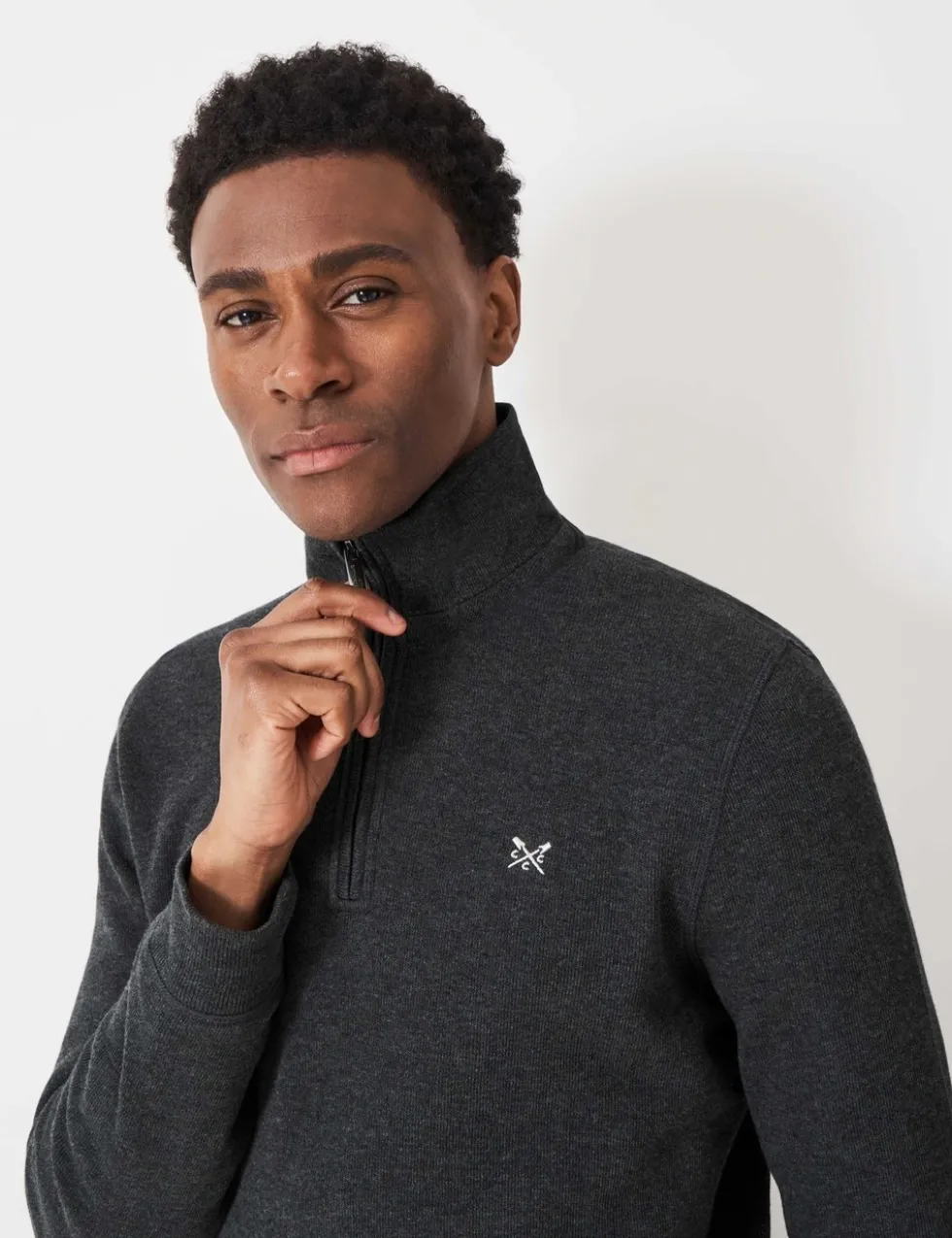 Pure Cotton Half Zip Sweatshirt