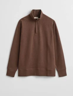 Pure Cotton Half Zip Sweatshirt