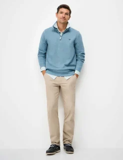 Pure Cotton Half Zip Sweatshirt