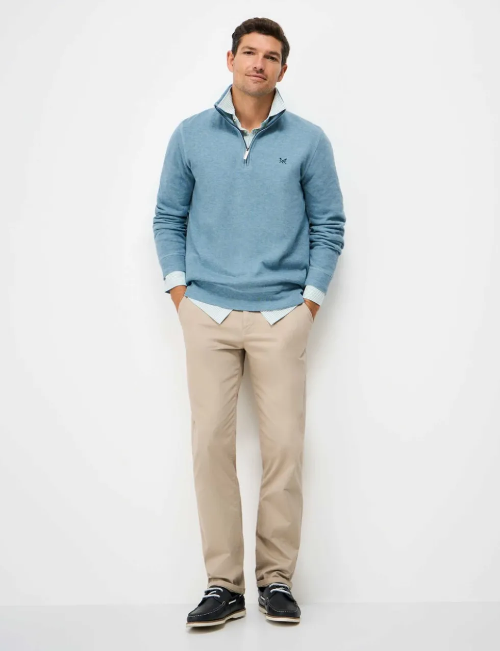 Pure Cotton Half Zip Sweatshirt