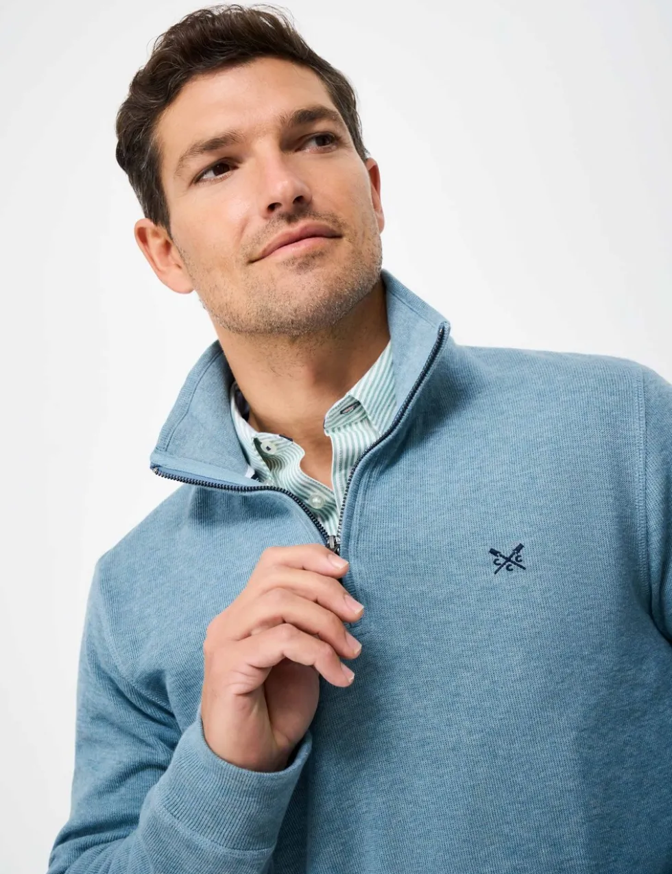 Pure Cotton Half Zip Sweatshirt