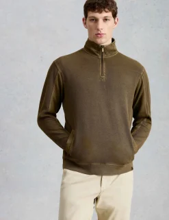 Pure Cotton Half Zip Sweatshirt