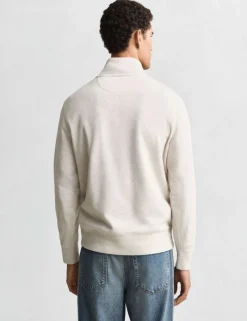 Pure Cotton Half Zip Sweatshirt