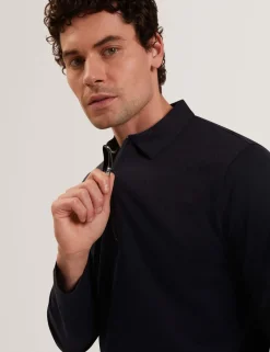 Pure Cotton Half Zip Sweatshirt