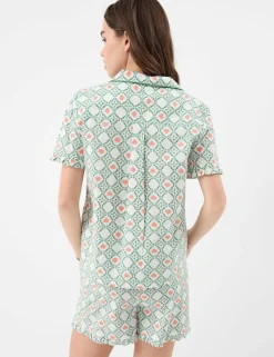 Pure Cotton Heart Print Shortie Set