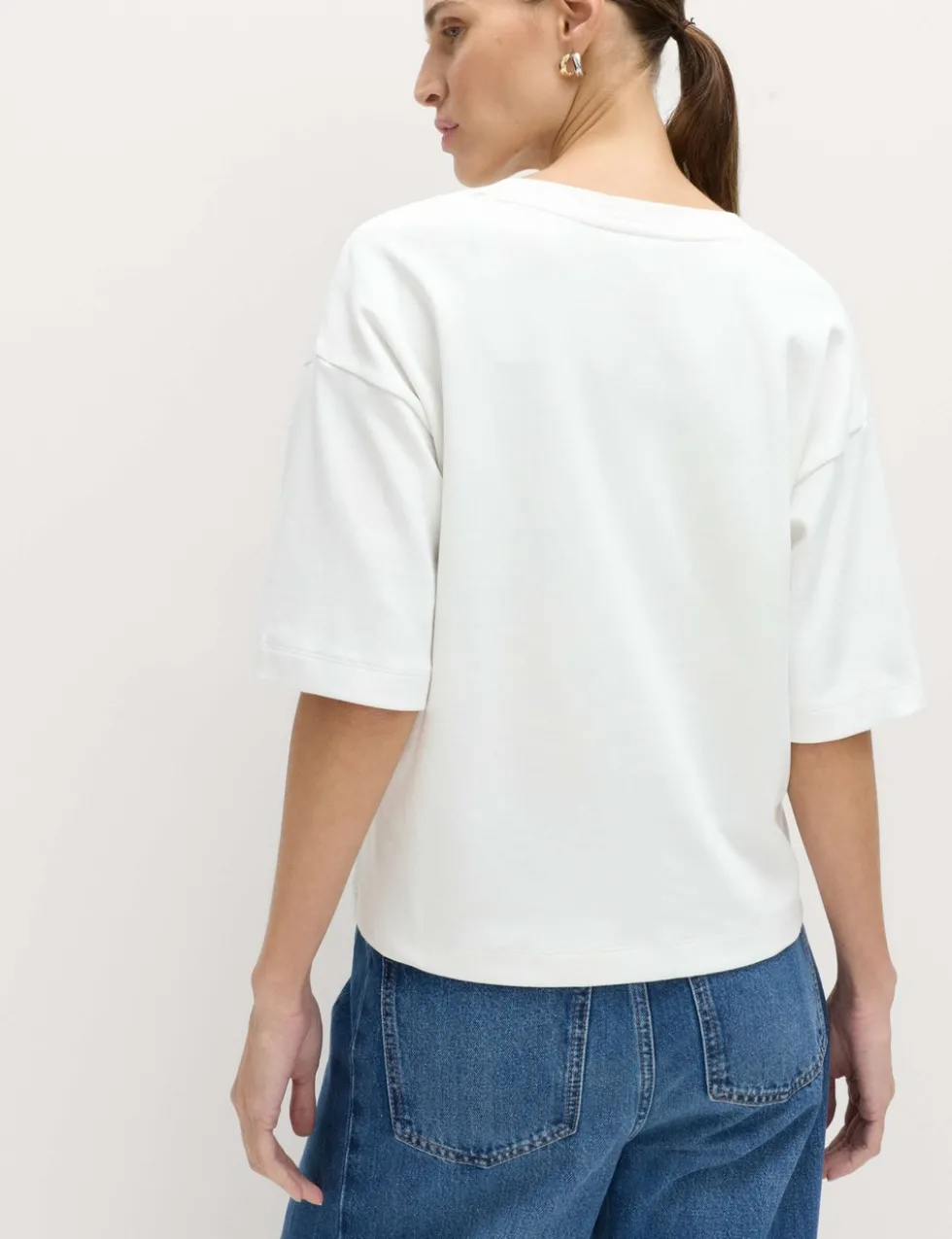 Pure Cotton Heavyweight V-Neck T-Shirt