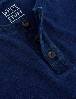 Pure Cotton Henley Top