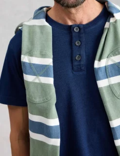 Pure Cotton Henley Top
