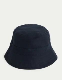 Pure Cotton Herringbone Bucket Hat