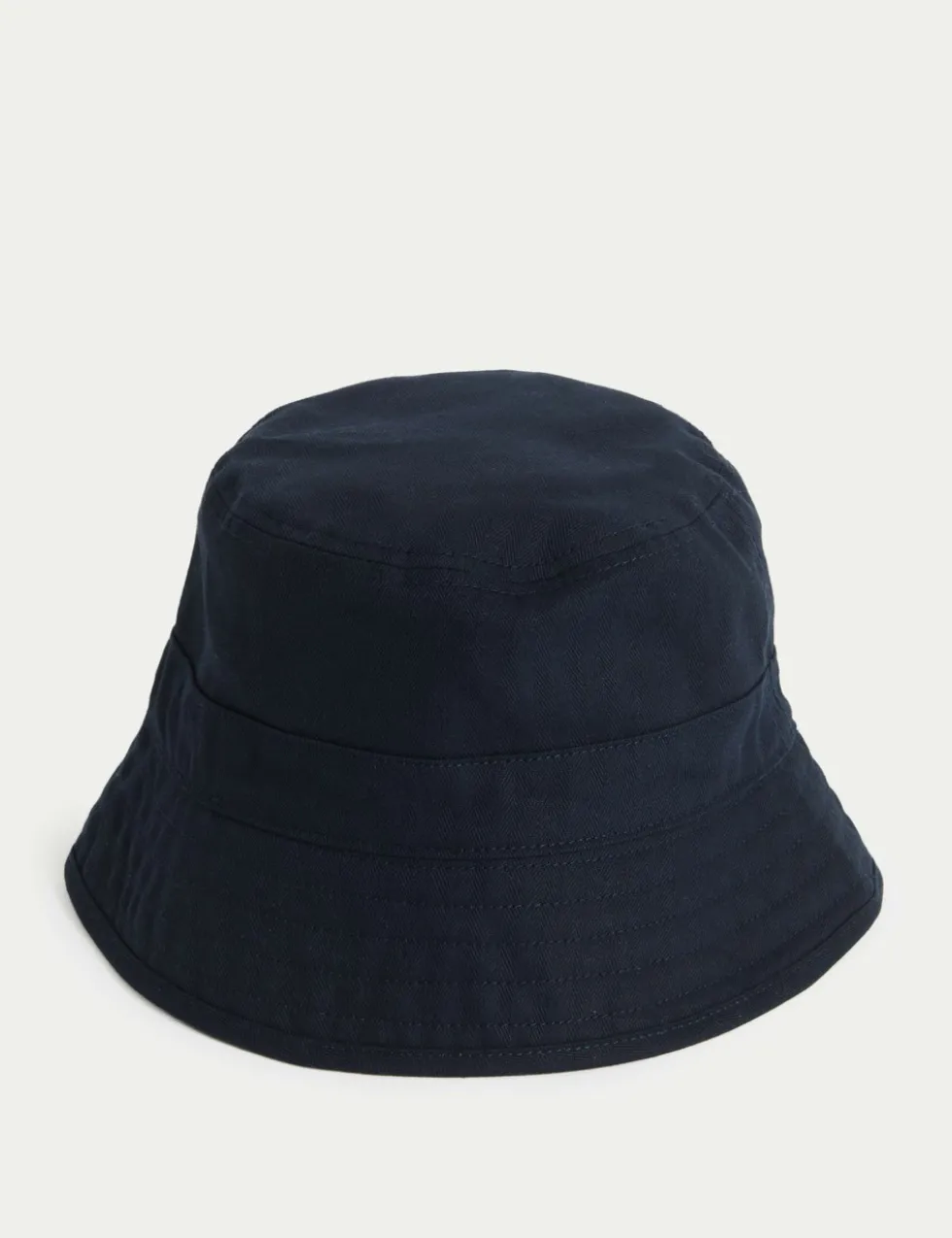 Pure Cotton Herringbone Bucket Hat