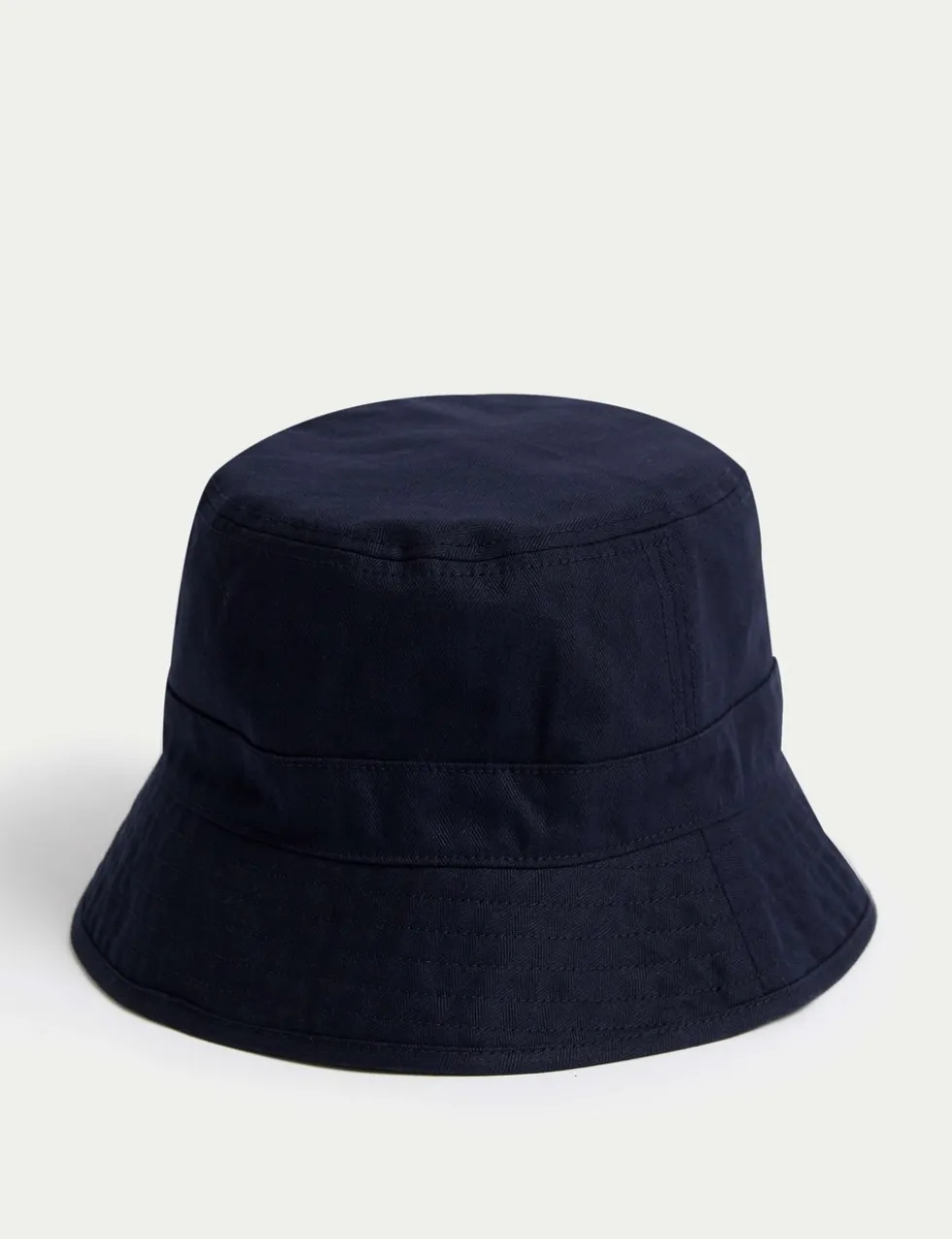 Pure Cotton Herringbone Bucket Hat
