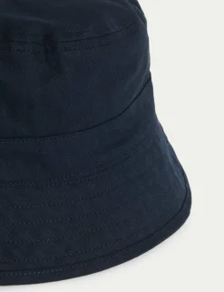 Pure Cotton Herringbone Bucket Hat